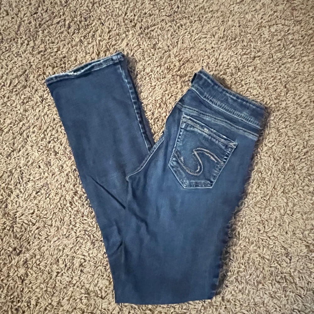 Silver Elyse slim boot size 26